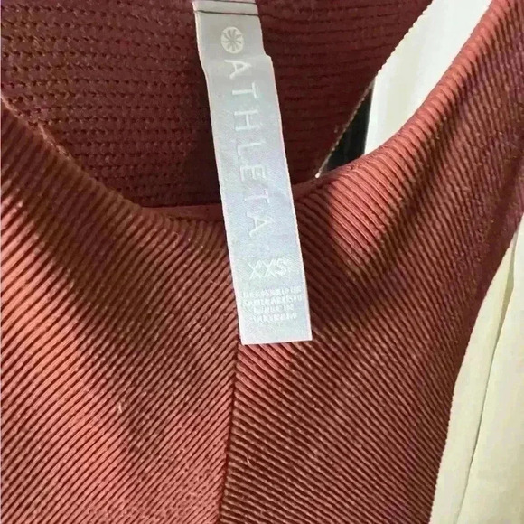 Athleta Womens Burnt  Orange Red Sleeveless Open Back Halter Dress XXS - Picture 5 of 5